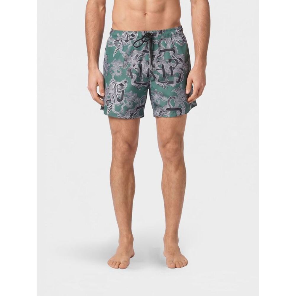 Philipp Plein Swimsuit Men Green